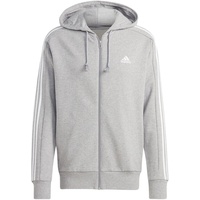 Adidas 3s Ft Reißverschlusspullover Medium Grey Heather / White