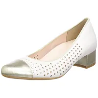 ARA Damen Nizza Pumps, Platin,Cream, 40 EU Weit