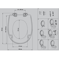 Primaster WC-Sitz mit Absenkautomatik Metallic grau