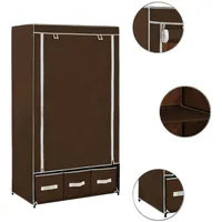 VidaXL Kleiderschrank Braun 87 x 49 x 159 cm