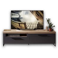 Stella Trading LOFT-TWO TV-Board in Artisan-Eiche Optik, graphit -