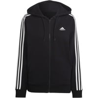 Adidas Essentials 3-Streifen French Terry Regular Kapuzenjacke Black /