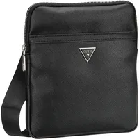 GUESS Umhängetasche Milano Eco Crossbody Flat Umhängetaschen Schwarz Herren