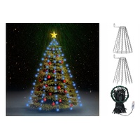 VidaXL Weihnachtsbaum-Lichternetz mit 150 LEDs Blau 150 cm