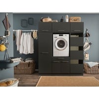 Laundreezy "LAUNDREEZY LDSK6", grau Anthrazit - Waschmaschinen-Überbauschrank TÜV-Zertifiziert mit