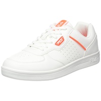 Fila C. Court Teens Sneaker, White-Fiery Coral, 39 EU