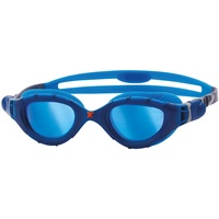 Zoggs Predator Flex Titanium Schwimmbrille für Erwachsene, Blue/Blue/Mirrored Blue