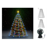 VidaXL Weihnachtsbaum-Lichternetz mit 180 LEDs Blau 180 cm