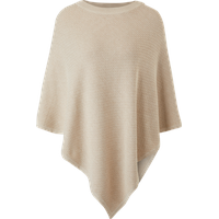 S.Oliver - Poncho aus Baumwollmix, Damen, Beige, 1