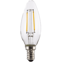 Hama LED-Filament, E14 250lm ersetzt 25W, Kerzenlampe, Warmweiß Klar