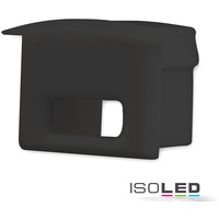ISOLED Endkappe EC8B, für Profil DIVE12 mit Kabeldurchführung, schwarz,
