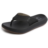 REEF Swellsole Cruiser Flipflop, Black/Grey, 43 EU