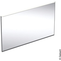 Geberit Option Plus Square Lichtspiegel 120x70x3.5cm, schwarz matt/Aluminium eloxiert