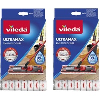 Vileda Ultramax und Ultramat Turbo 2Stk. Rot, Weiß