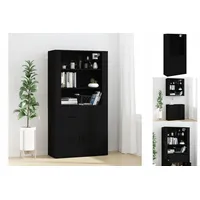 VidaXL Highboard Schwarz Holzwerkstoff