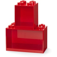 Room Copenhagen Lego Baustein-Regalset, 2 STK. -Rot, one Size