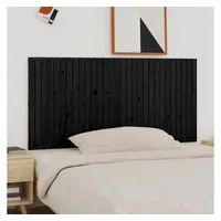 VidaXL Wand-Kopfteil Schwarz 185x3x90 cm Massivholz Kiefer