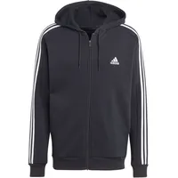 Adidas Essentials Fleece 3 Stripes Reißverschlusspullover Black L Regular