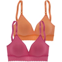 PETITE FLEUR Still-BH Damen pink + orange Gr.90A