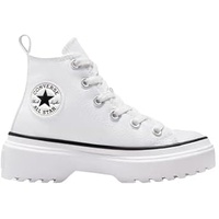 Converse Chuck Taylor All Star Lugged Lift Sneaker, White/White/Black,