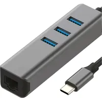 Exsys EX-1133-N-2 (USB-C, 4 Ports), Dockingstation + USB Hub,