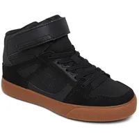 DC Shoes Pure High-top Elastic Sneaker, Black Gum, 31