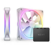 NZXT F140 RGB DUO Twin Pack, Matte White, weiß,