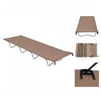 VidaXL Campingbett 180x60x19 cm Oxford-Gewebe und Stahl Taupe