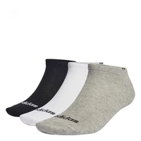 Adidas Thin Linear Low-Cut Socken, 3 Paar Medium Grey