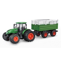 AMEWI RC Traktor mit Viehtransporter 1:24 RTR grün