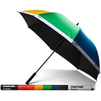 Pantone Stockschirm, Regenschirm, hochwertig klassisches Design, 130 cm Durchmesser,