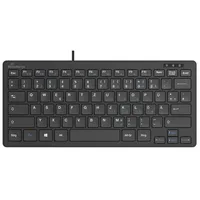 MediaRange kabelgebundene Kompakt-Tastatur mit 78 ultraflachen Tasten, QWERTZ, schwarz