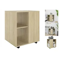 VidaXL Rollschrank Sonoma-Eiche 60x53x72 cm Holzwerkstoff