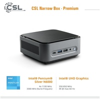 CSL Mini-PC »Narrow Box Premium / 32GB / 500