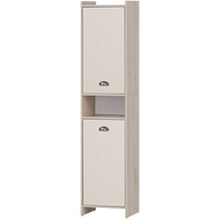 Schildmeyer Lindholm Hochschrank, Holzwerkstoff, Sandeiche Dekor/Cremebeige, 40,2 x 33