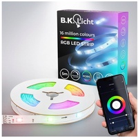 B.K.Licht LED-Streifen »Wifi RGBIC«, 150 St.-flammig, Lichtleiste, mit Musiksensor,