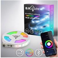 B.K.Licht LED-Streifen »Wifi RGBIC USB«, 150 St.-flammig, Lichtleiste, mit