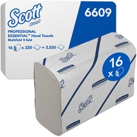 Scott Essential 6609 – Narrowfold-Handtuchpapier– 16 Clips x 220