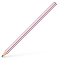 Faber-Castell Jumbo Sparkle Bleistift B rose metallic, 1 St.