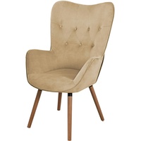 Svita CLEO Ohrensessel Relaxsessel Fernsehsessel Sessel Lesesessel Beige