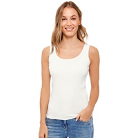 Cecil Damen Style Linda Basic Top Baumwolle, Vanilla White,