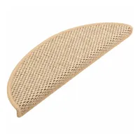 VidaXL Treppenmatten Selbstklebend Sisal 15 Stk. 56x17x3 cm Hellbeige