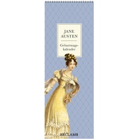 Reclam Jane Austen Geburtstagskalender Immerwährender Wandkalender zum Eintragen im