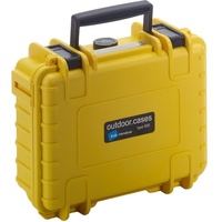 B&W International Outdoor Case Type 500 gelb + Schaumstoff
