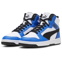 Puma Rebound V6 Mid-Top Sneaker Kinder 06 white/black/racing blue