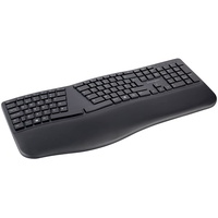 Kensington Pro Fit Ergo Wireless Keyboard schwarz, USB/Bluetooth, UK