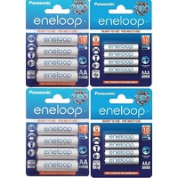 Panasonic Eneloop AA + Eneloop AAA HR06/HR03 wiederaufladbar in