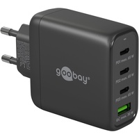 Goobay USB-C PD GaN Multiport-Schnellladegerät 68W schwarz (64819)