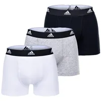 Adidas Herren Trunk (3PK) Active Flex Cotton Unterwäsche, 917