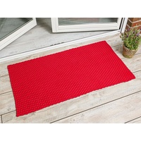 PAD Outdoorteppich Uni 72 x 132 cm Polypropylen Rot